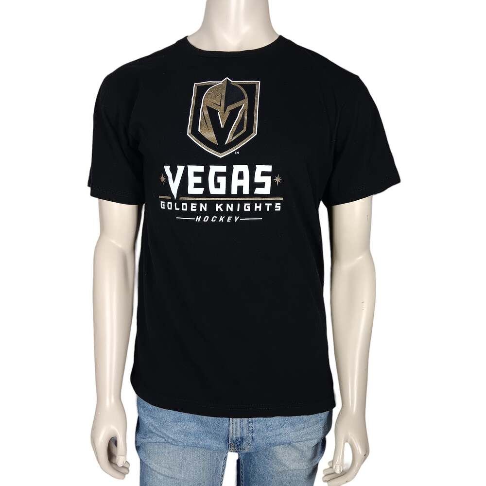 Fanatics Vegas Golden Knights Hockey Size Large Black Gold and White Short Sleev